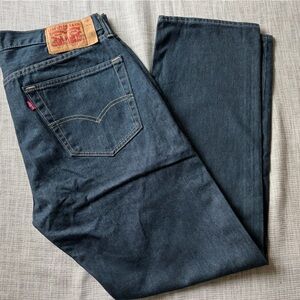 Levi's 501 Men's Dark Blue Straight Jeans 36x30